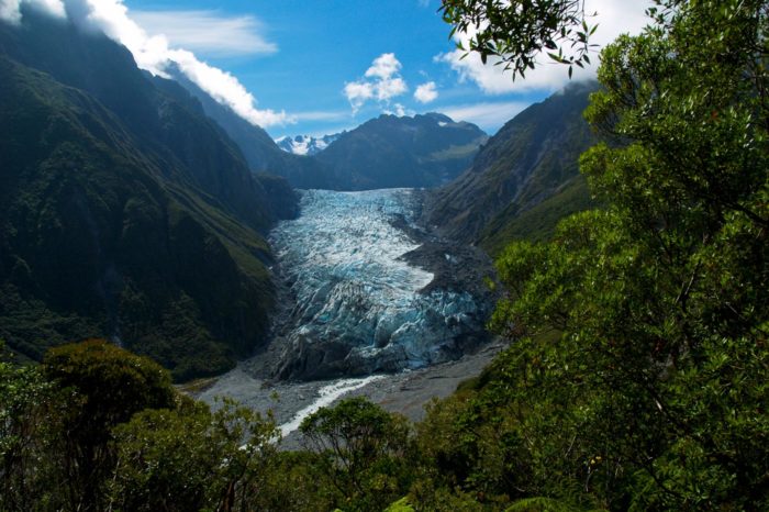 Fox Glacier en todo su esplendor
