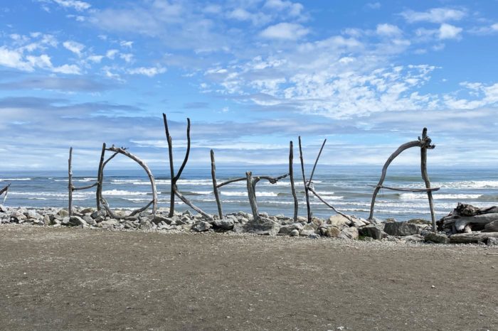 La playa de Hokitika