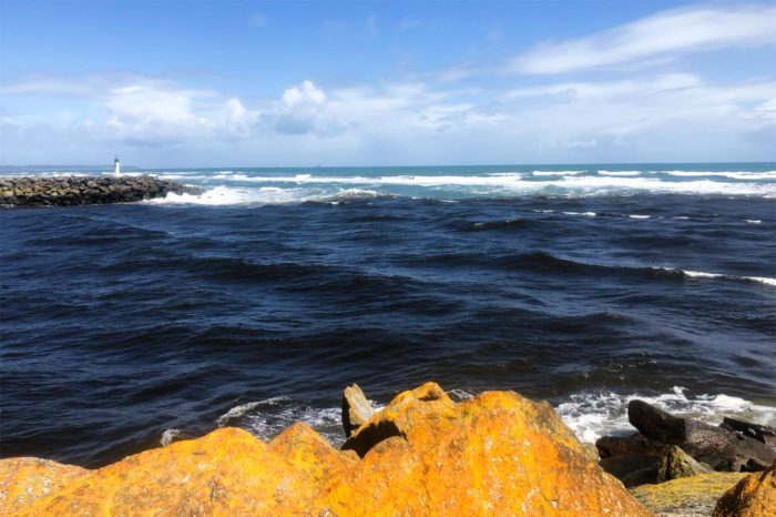 La hermosa desembocadura del río Buller