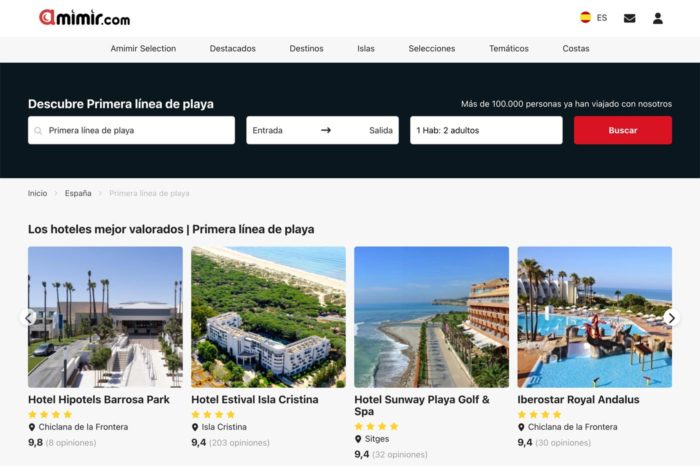 Amimir, tu nuevo buscador de hoteles
