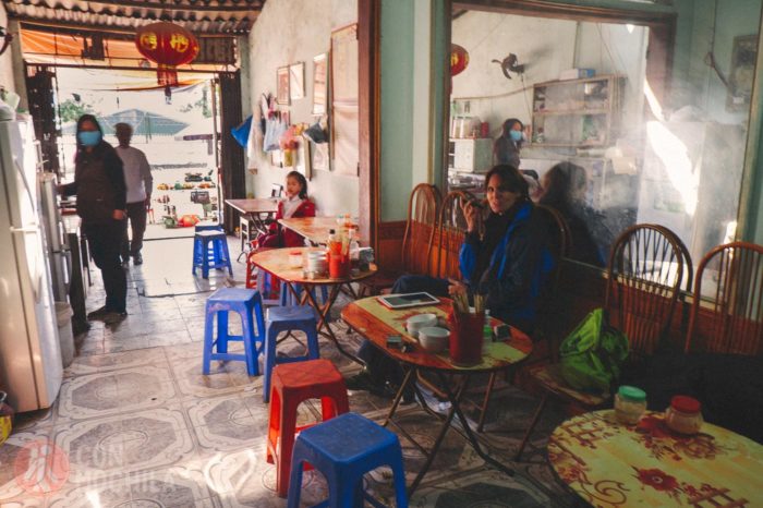 El pequeño lugar donde paramos a comer