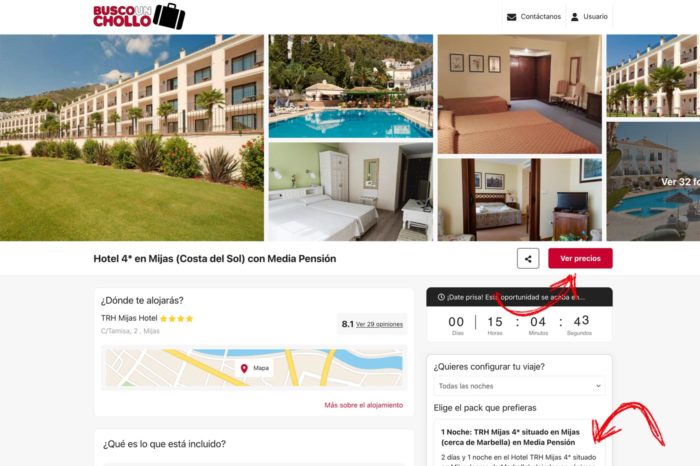 Haz click en ver precios