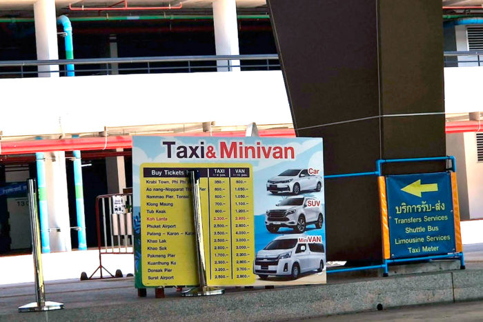 taxi krabi
