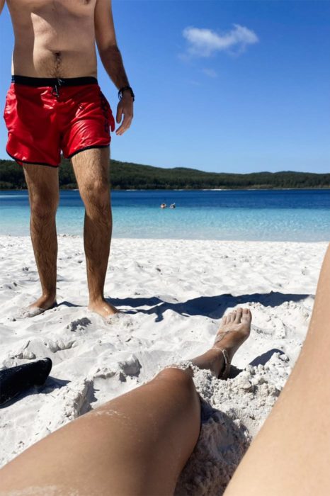 De relax en Lake Mckenzie