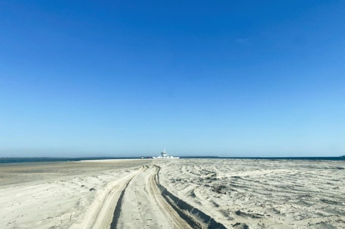 La aventura empieza en Inskip Point
