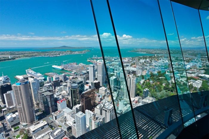 Views of Auckland from the Sky Tower