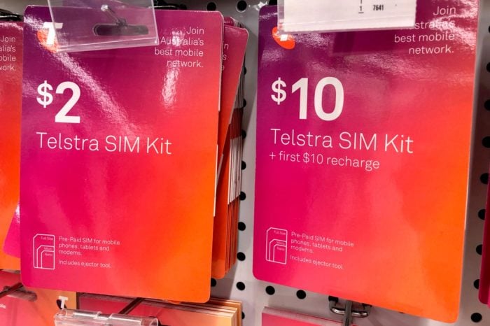 Tarjetas SIM de la operadora Telstra