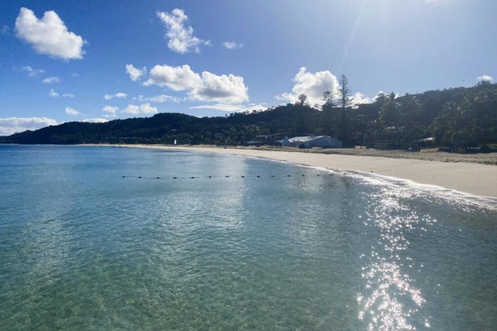 La playa principal de Moreton Island