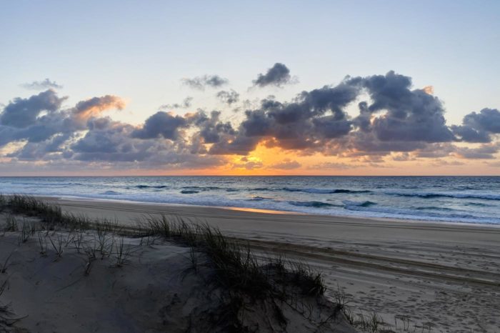 Amanecer desde la playa 