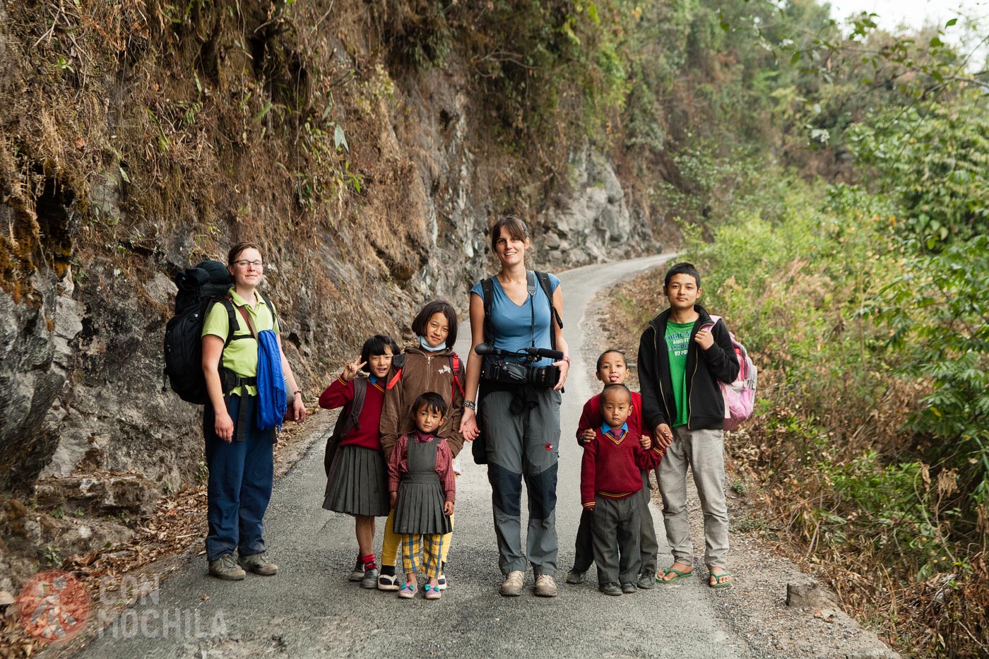 Los niños que nos acompañaron