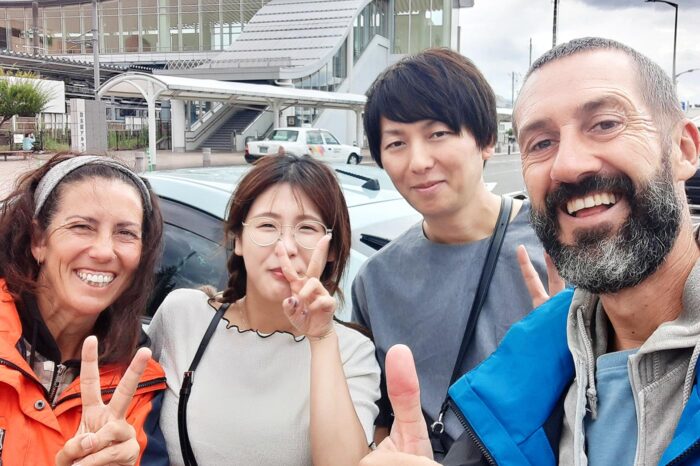 En Matsumoto con una cerveza de más