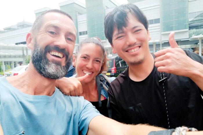 Felices a nuestra llegada a Fukui