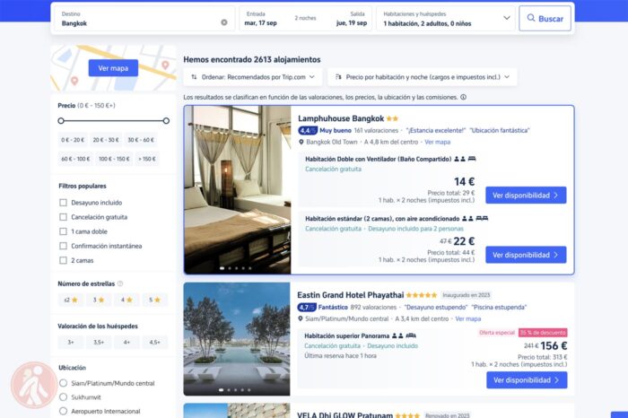 Web para realizar la reserva
