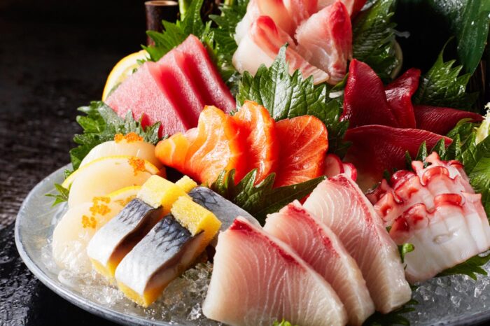 Ración de sashimi variado