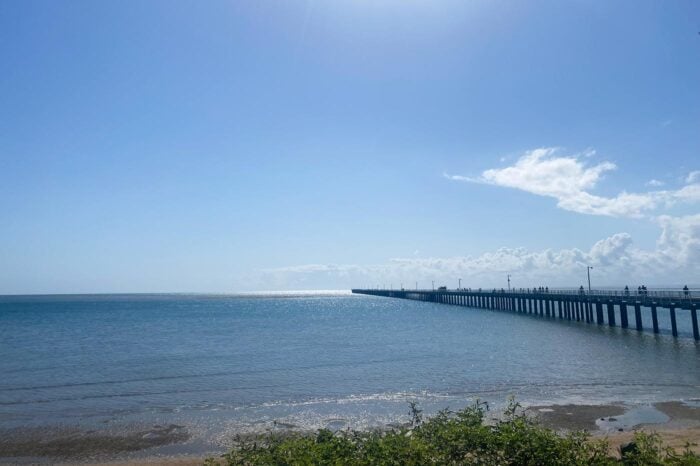 El largo muelle de Urangan