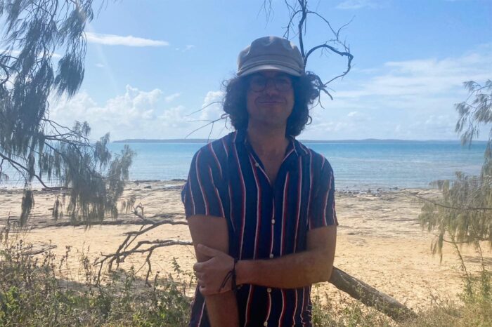 En una playa del paseo por la Esplanade (que no sean siempre fotos de Thea jaja)