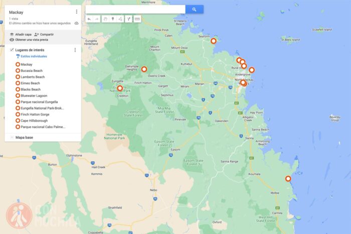 Mapa Mackay