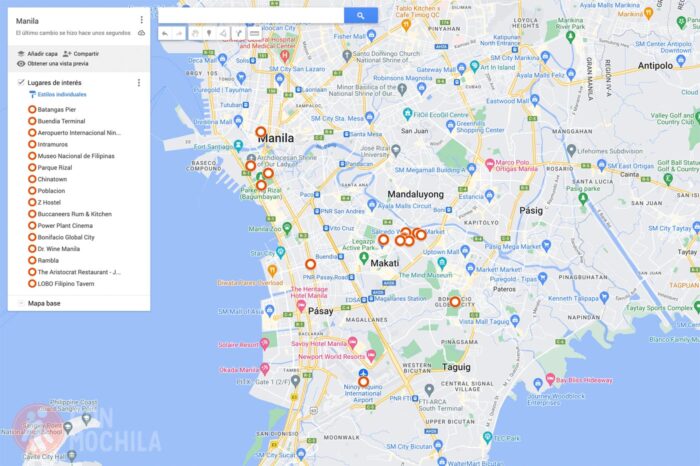 Mapa Manila