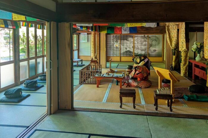 Las vistas de la sala de meditación no estaban nada mal
