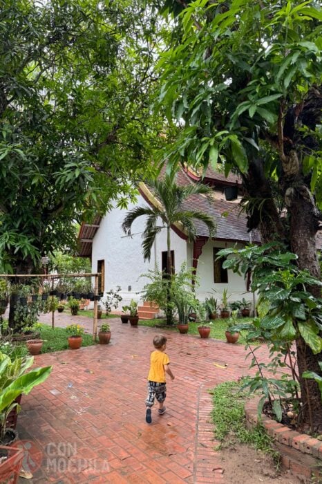 En un templo de Luang Prabang