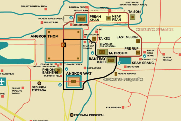 Angkor mapa
