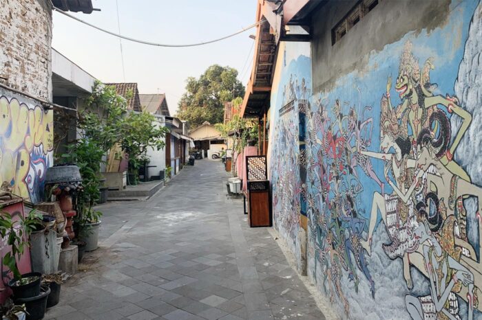 Típicas callejas de kampung