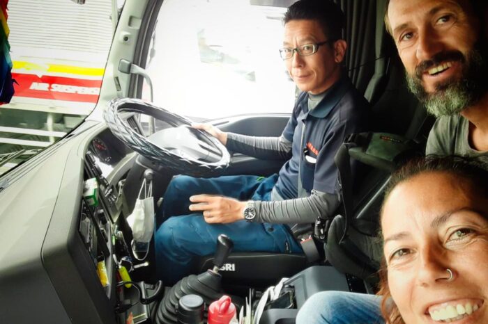 Nuestro simpático amigo camionero