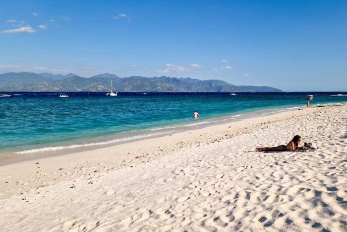 playa en Gili Trawangan