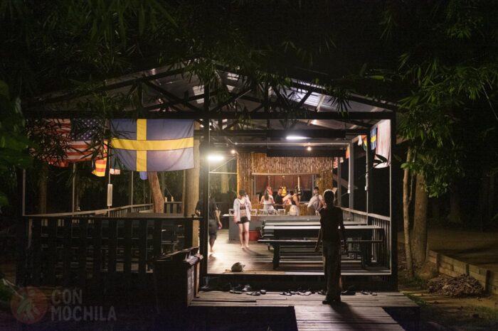 El comedor del campamento