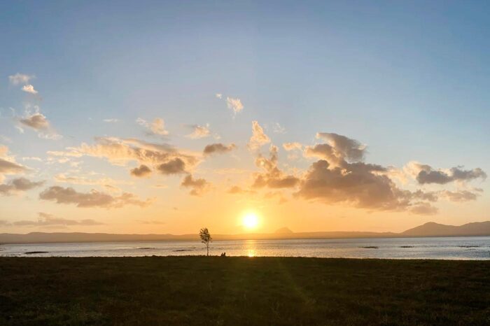 Atardecer en el lago Proserpine