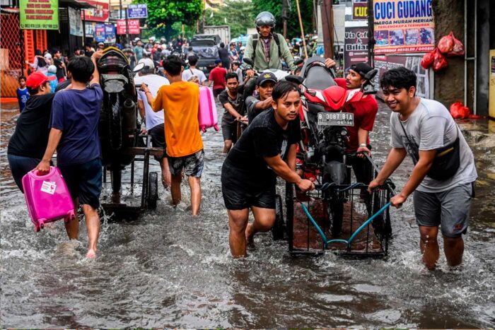 Inundación lluvias Yakarta