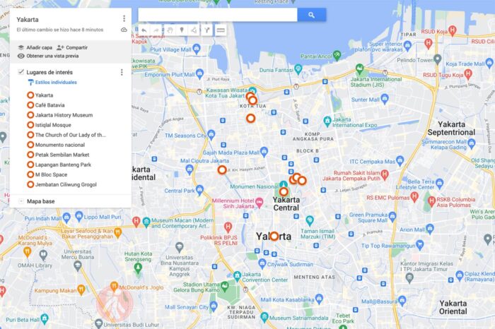 Mapa Yakarta
