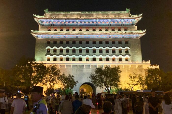 Aledaños de la plaza de Tiananmen, en el centro de Pekin