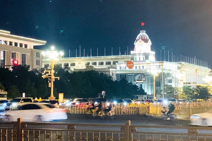 Aledaños de la plaza de Tiananmen, en el centro de Pekin