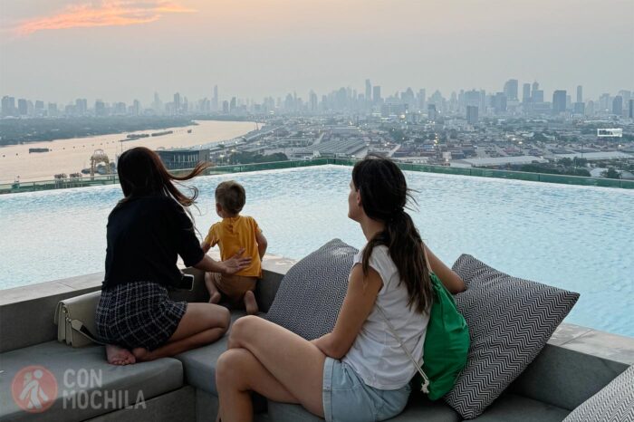 Vista de Bangkok desde casa de nuestro amigo Luis