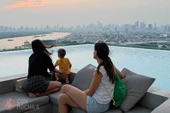 Vista de Bangkok desde casa de nuestro amigo Luis