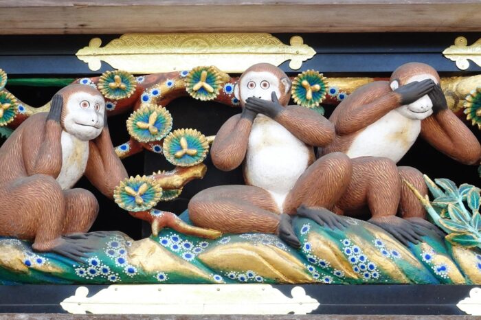 Los Tres Monos Sabios, símbolo de Nikko