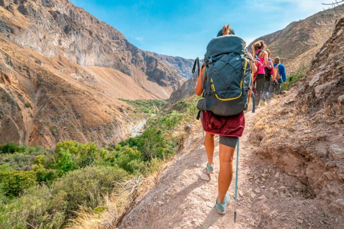 Hay todo tipo de trekkings en el Colca, desde los sencillos sin guía a los más extremos de subida a los volcanes.