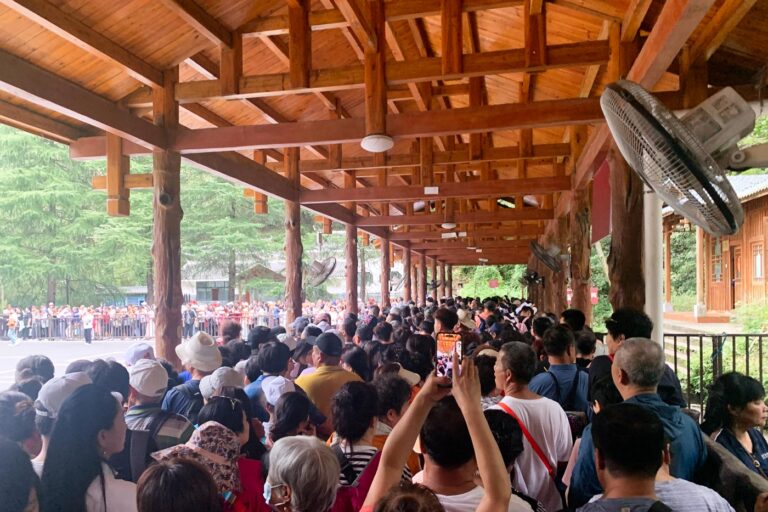 En según qué fechas, la masificación y las aglomeraciones son algo habitual en China