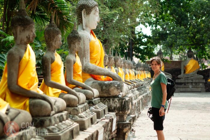 Uno de los templos de Ayutthaya