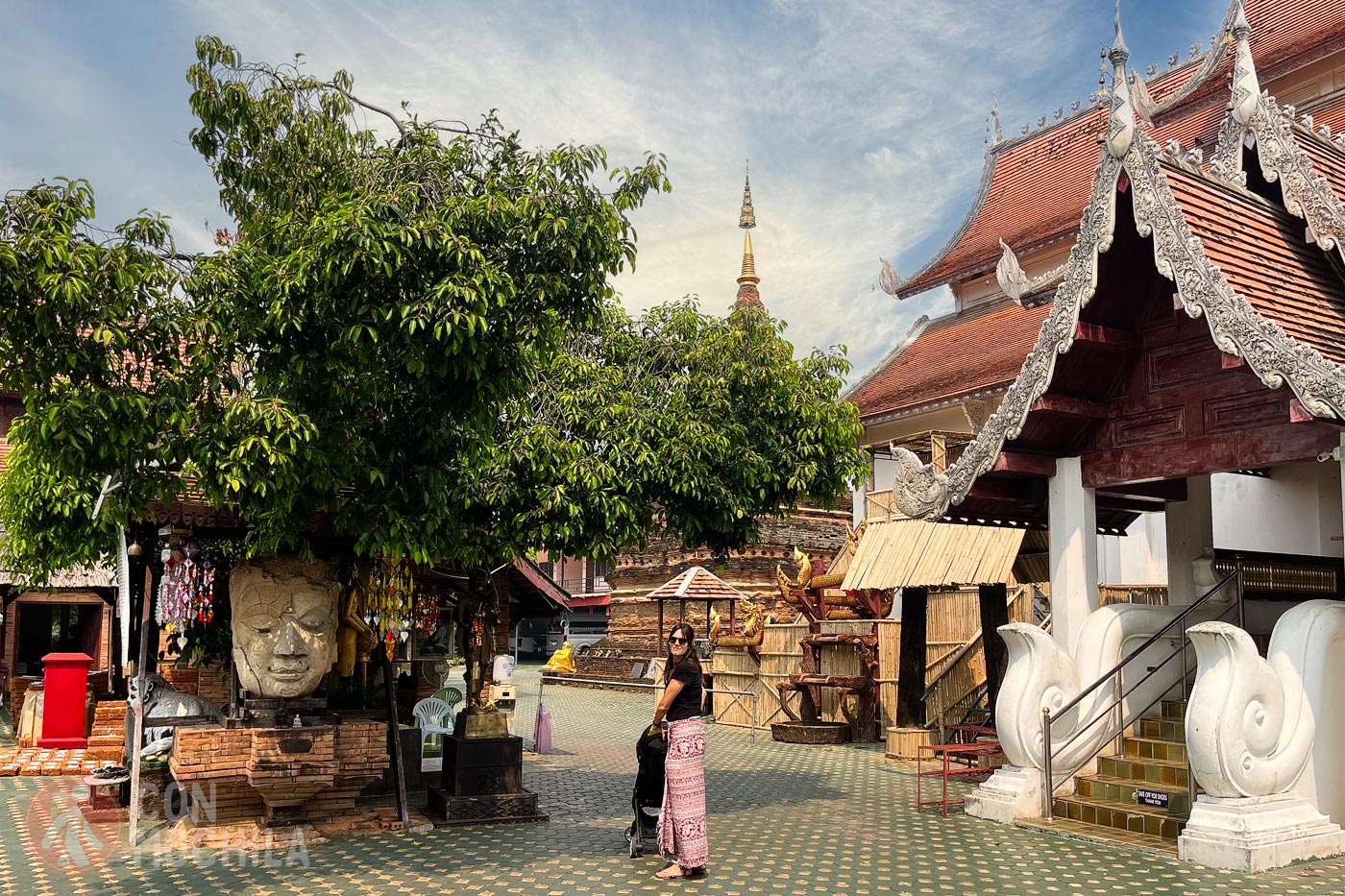 El templo Wat Jet Lin de Chiang Mai