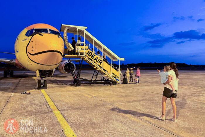 Nuestro vuelo a Bangkok desde Surat Thani