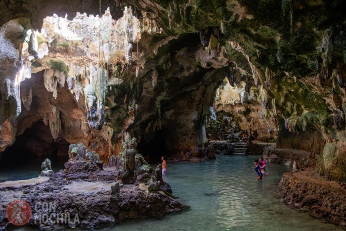 El interior de la cueva