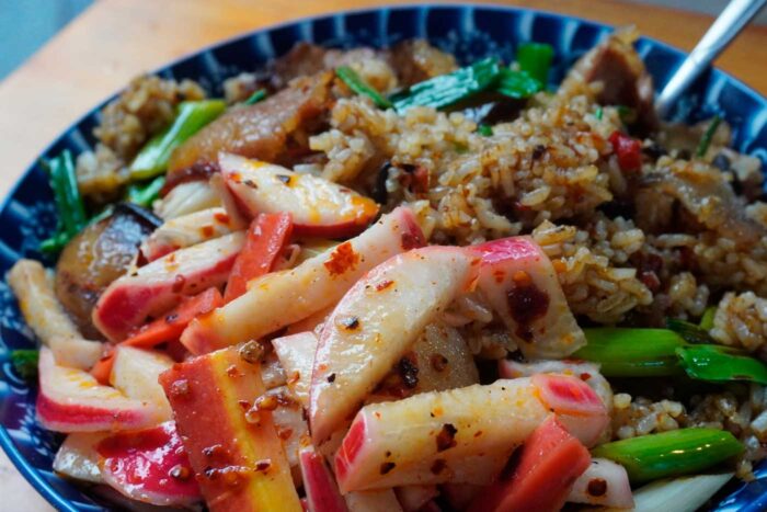 Arroz frito de Sichuan