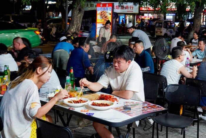 Comida callejera Xian