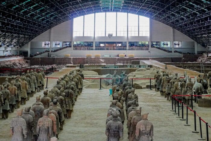La fosa principal del mausoleo de los guerreros de Xian