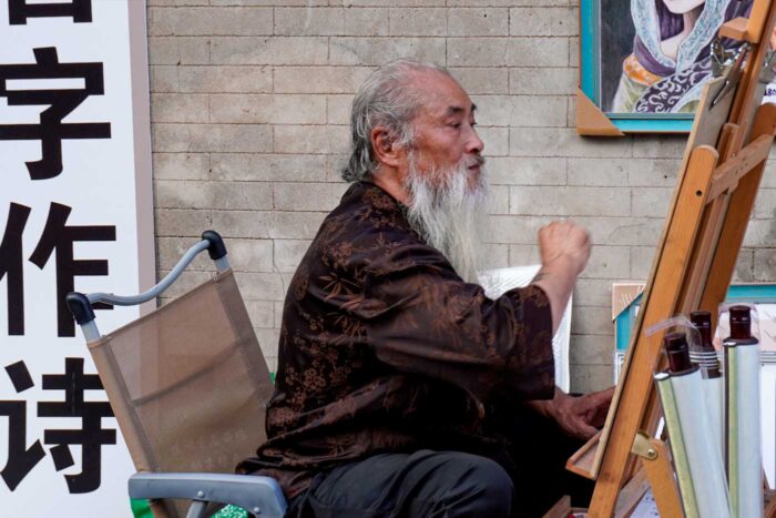 Pintor en China. Pingyao