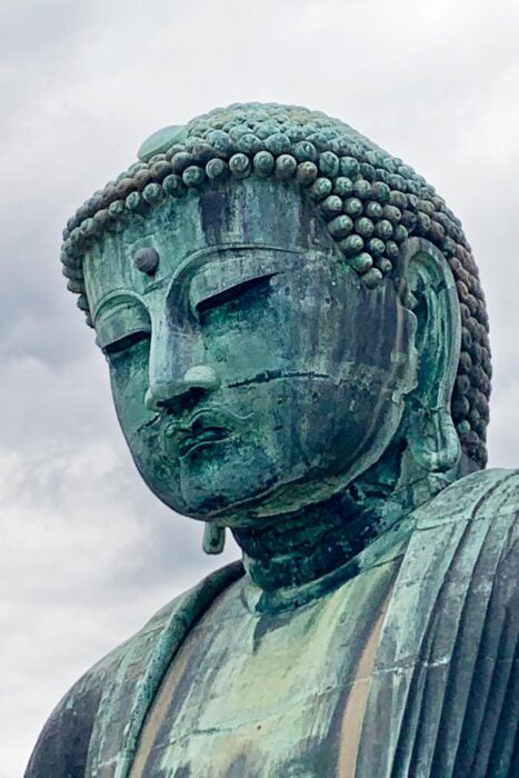 Detalle de la cara del Buda