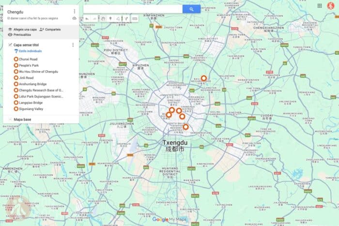 mapa chengdu