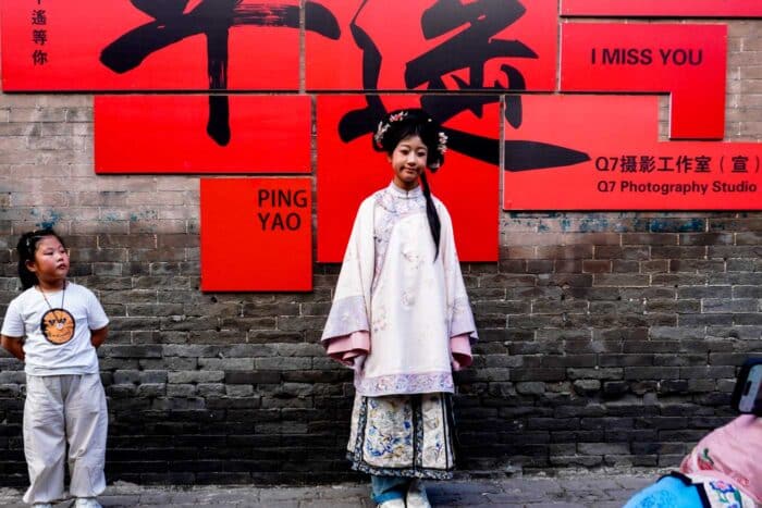 Niña china en Pingyao